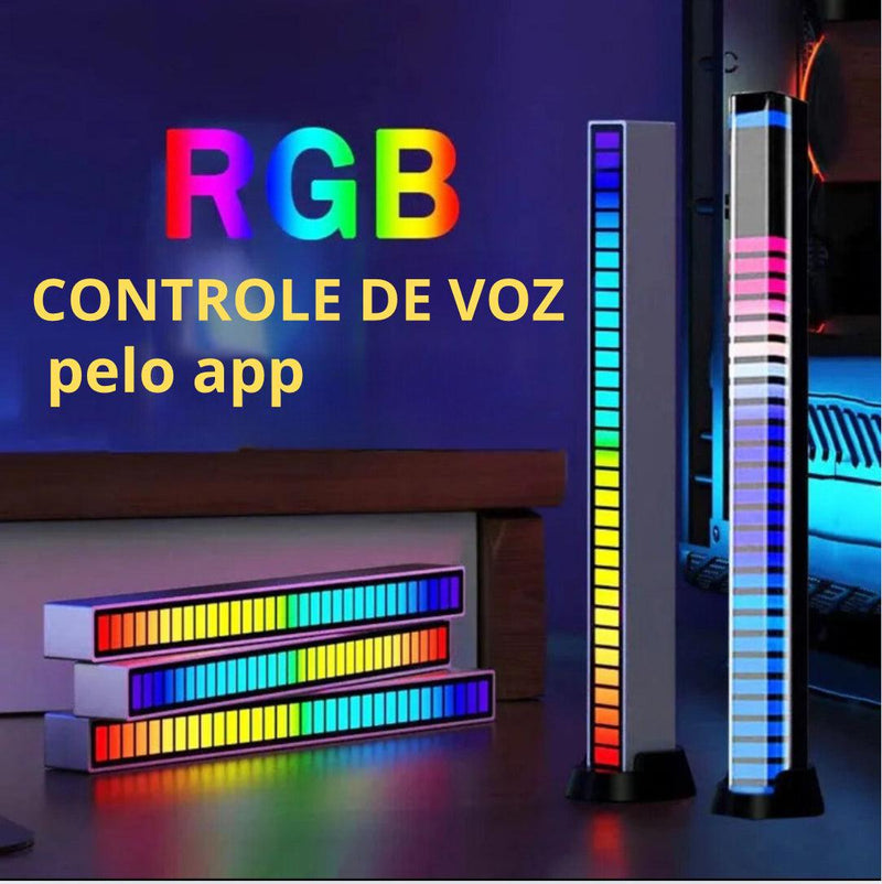 CONTROLE DE VOZ RGB PARA MÚSICA, SÉRIES, FILMES - DONA MAH