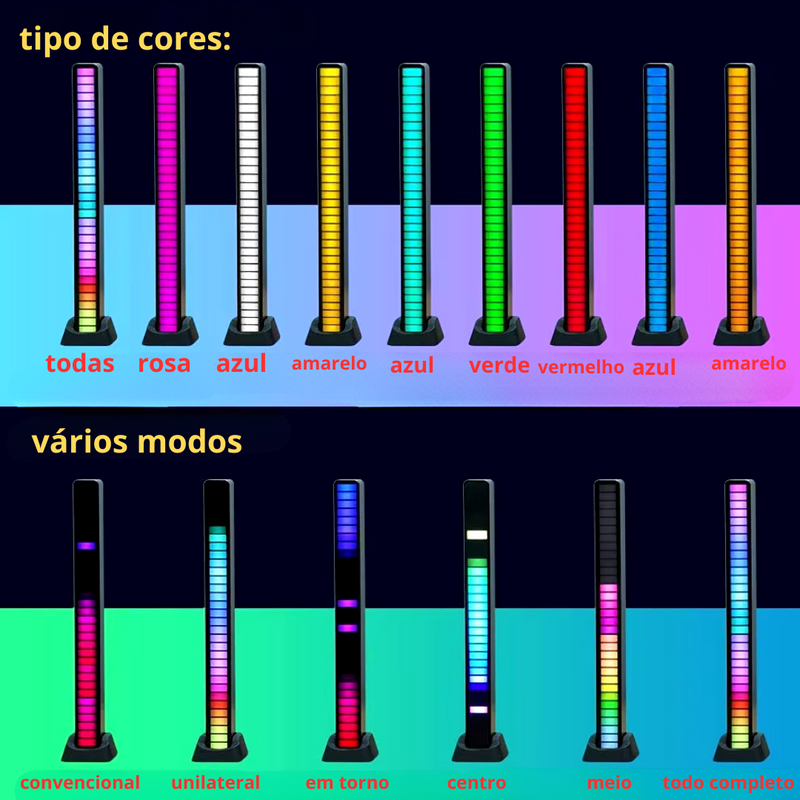 CONTROLE DE VOZ RGB PARA MÚSICA, SÉRIES, FILMES